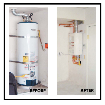 Tankless Water Heater Saves Energy, Money And Is Green.