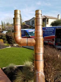 webhouserepipe Copper Pipe
Copper the “gold standard” for domestic water systems. We use only USA made copper pipe and fittings. There are a lot of recycled copper products in the market that can compromise and cause home flooding. Since we have warranty for our repipe, we can’t afford to use cheap products. Copper comes in several grades (M,L,K and more). Copper pipe has the highest pressure and temperature ratings of all domestic water pipe options.